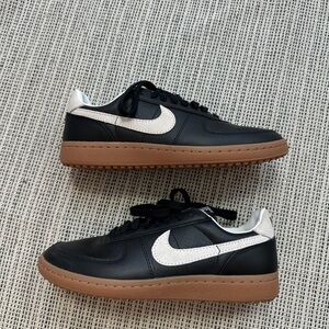 Nike Black and White Field General shoes